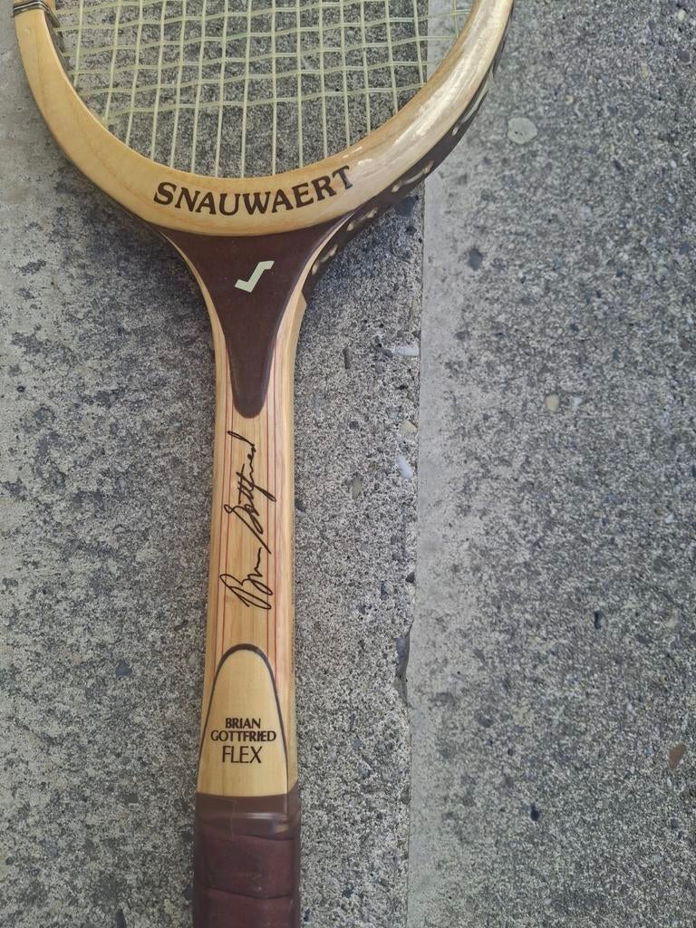 Vintage Snauwaert Brian Gottfried Flex Tennisracket, Sport en Fitness, Ophalen of Verzenden, Racket, Overige merken