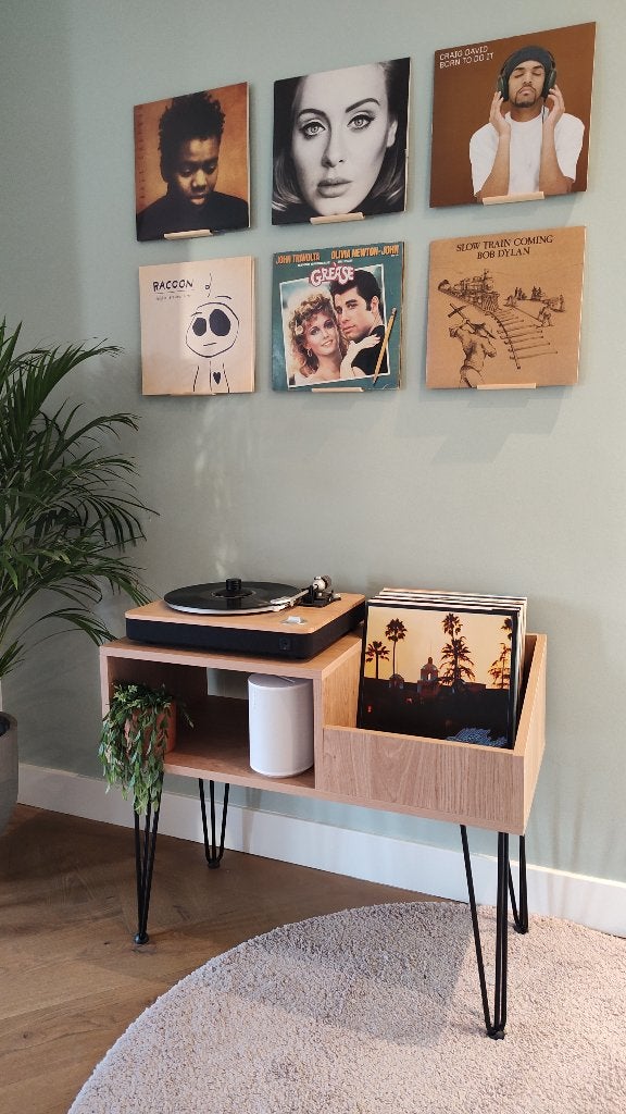 LP Meubel voor Platenspeler – Handgemaakt – Vinyl Kast, Ophalen, Nieuw, Minder dan 150 cm, Minder dan 100 cm