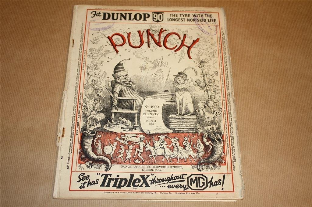 Punch. Zeldzaam los nummer. July 3, 1935. [Satire/Humor], Ophalen of Verzenden