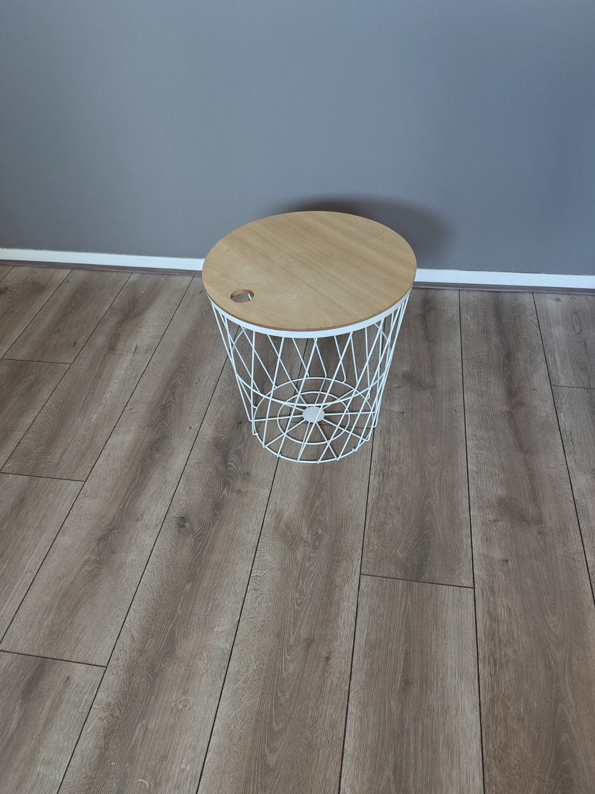 draadmand, Huis en Inrichting, Woonaccessoires | Schalen en Manden, Ophalen, Zo goed als nieuw, Rond, Overige materialen