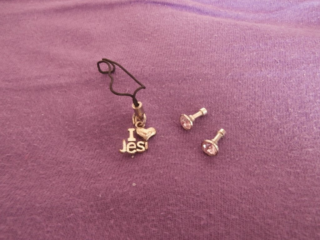 telefoonpinnetje roze pin voor telefoon telefoonhangertje, Ophalen of Verzenden, Zo goed als nieuw, Telefoonhanger of Accessoire
