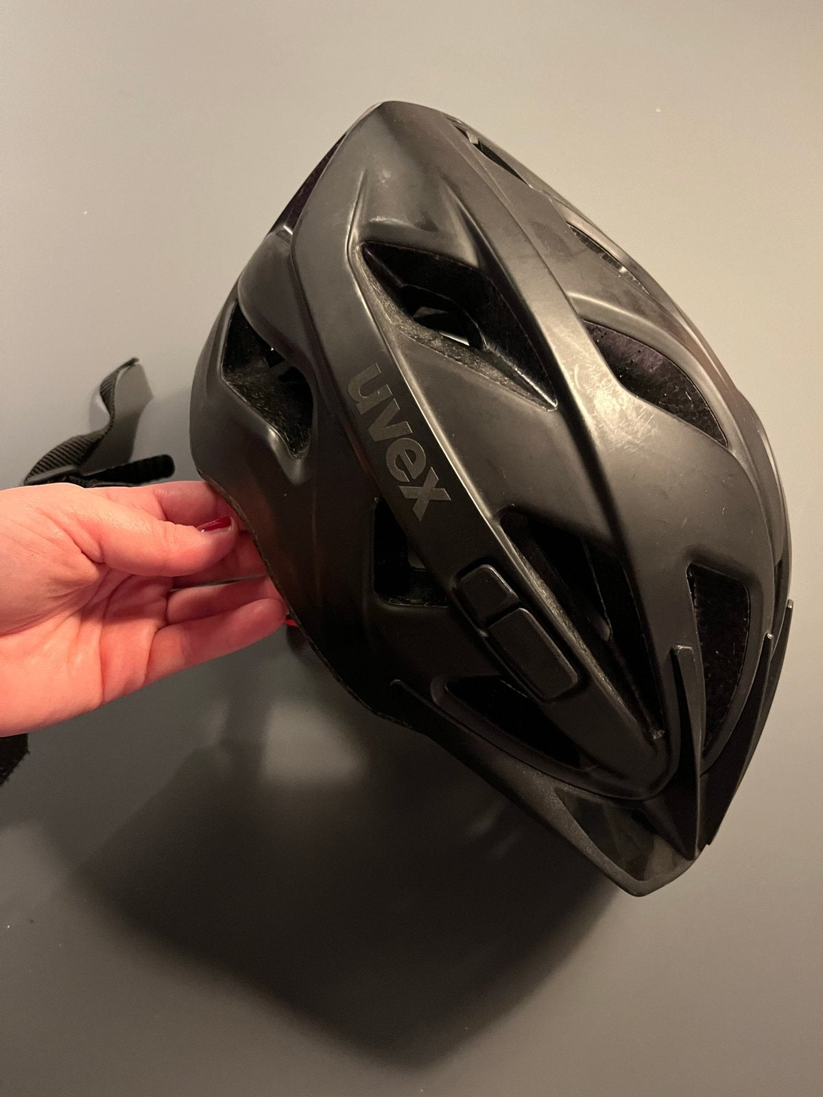 Uvex Fietshelm Zwart - Comfortabel en Veilig, Fietsen en Brommers, Fietsaccessoires | Fietshelmen, Gebruikt, Heer of Dame, Overige maten