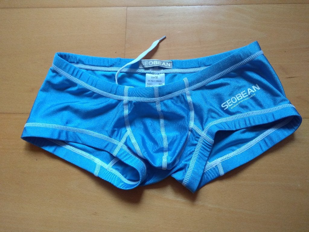 Seobean zwemboxer zwembroek kinky maat M opvallend, Verzenden, Blauw, Seobean, Zwemshort