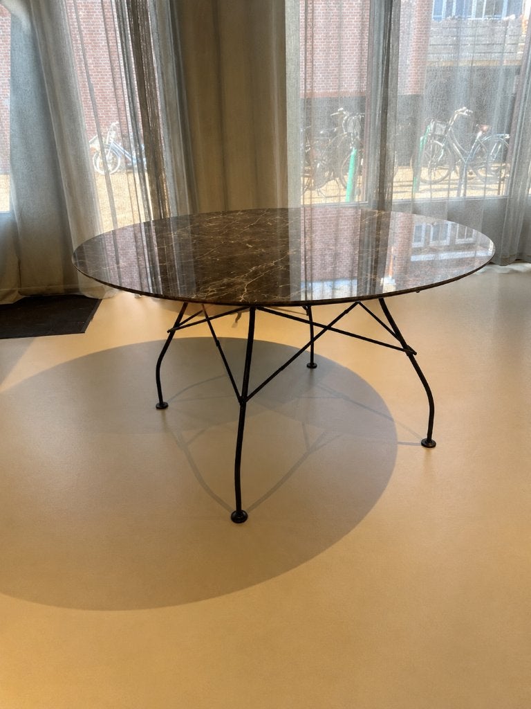 Kartell Glossy ronde eettafel Ø 128 cm, Ophalen, Rond, Zo goed als nieuw, Metaal