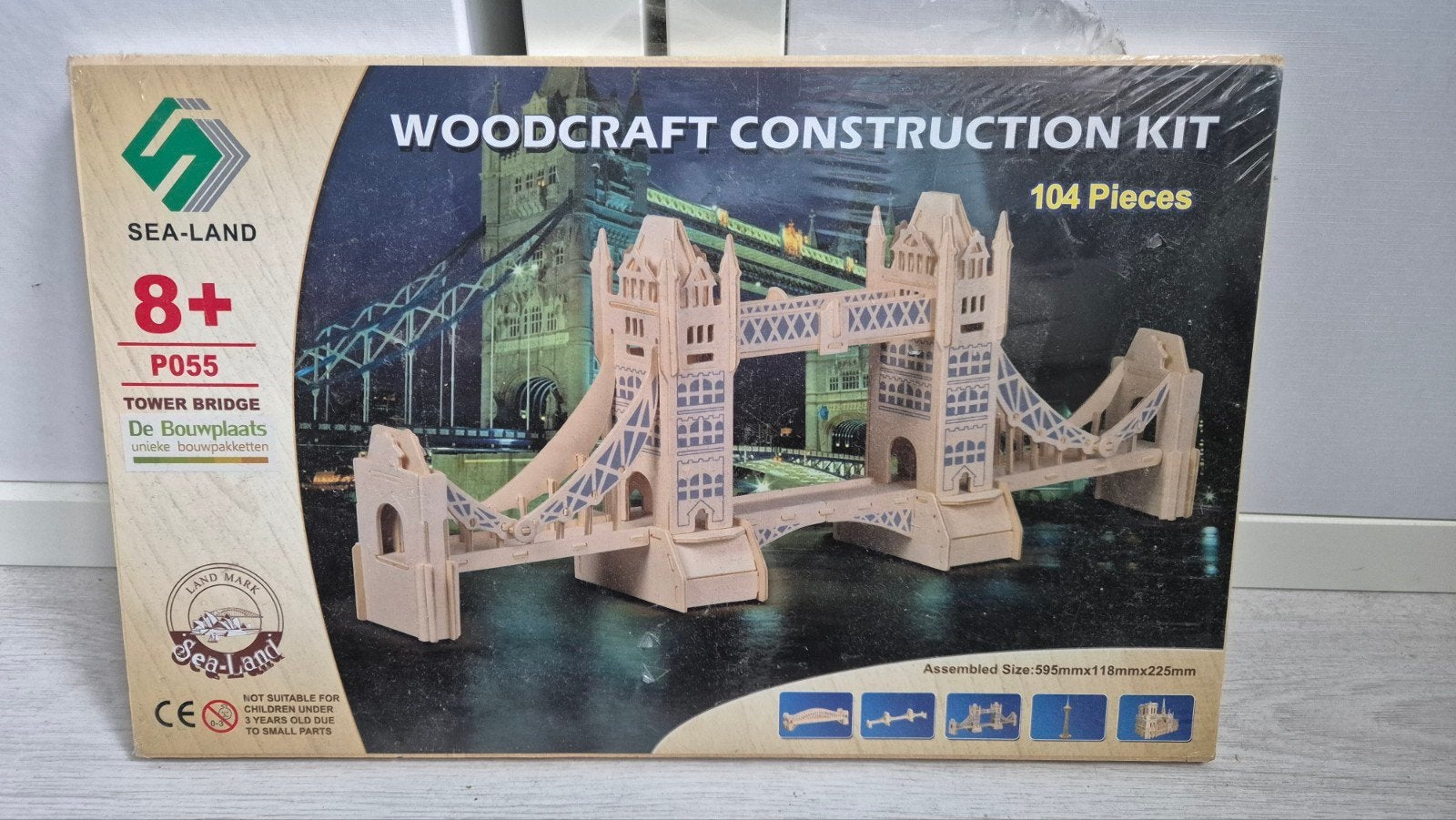 Tower Bridge Houten Constructie Kit - Nieuw in doos, Ophalen of Verzenden, Nieuw, 1:144 of kleiner