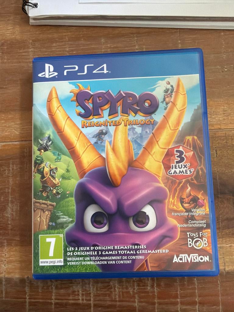 Spyro Reignited Trilogy PS4 - 3 geremasterde games, Ophalen of Verzenden, Zo goed als nieuw