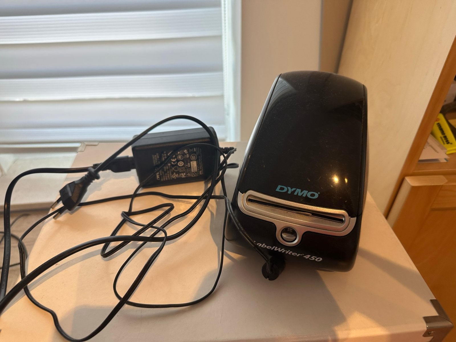 Dymo LabelWriter 450 labelprinter met adapter, Computers en Software, Labelprinters, Ophalen, Zo goed als nieuw, Azerty, Etiket
