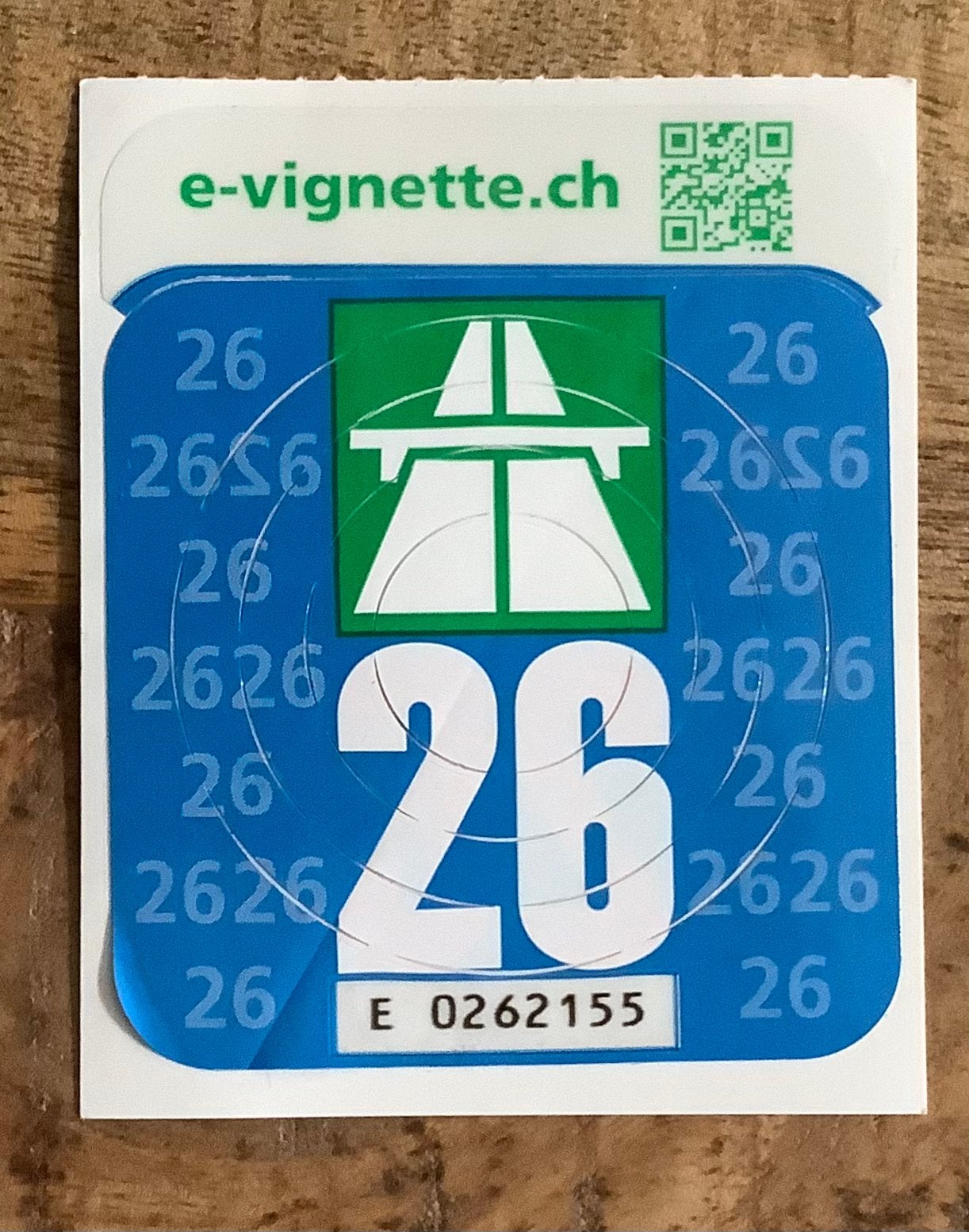 Vignet voor Zwitserland, Tickets en Kaartjes, Eén persoon