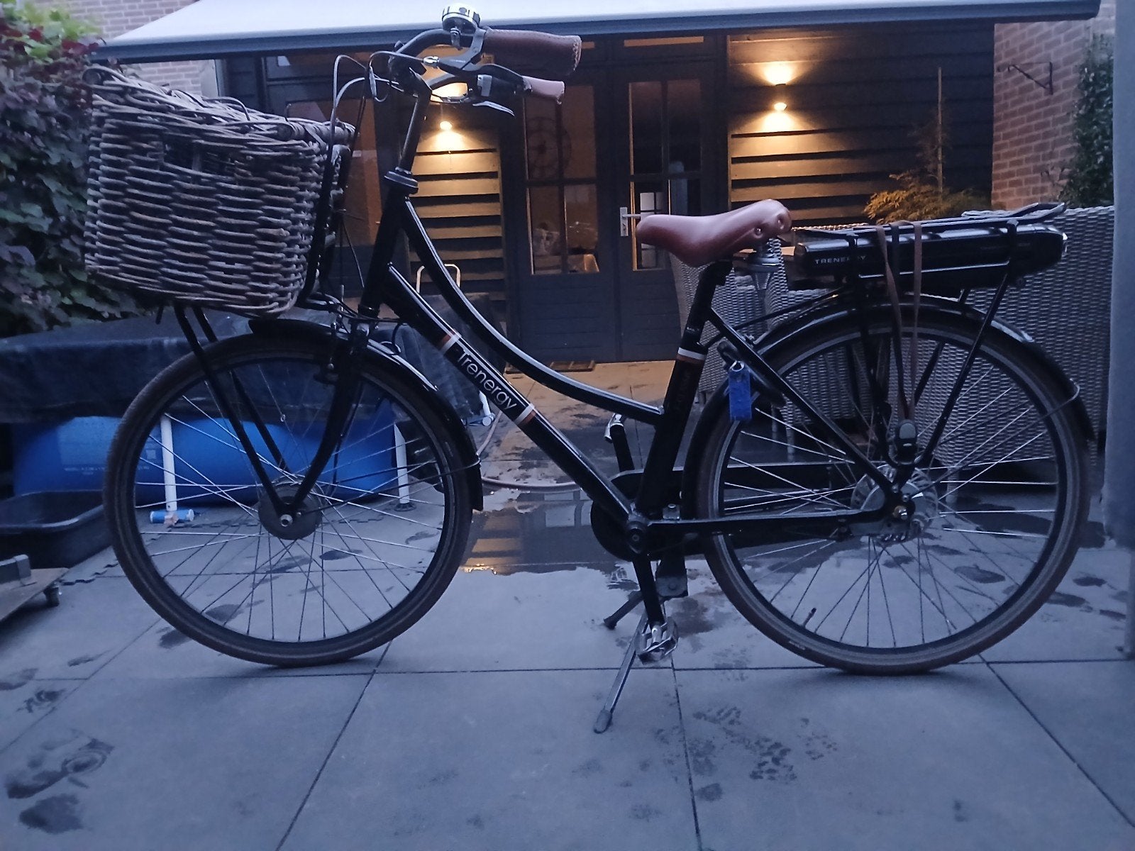 Treneregy E-bike met mand en 552.9 km op de teller, Gebruikt, 51 tot 55 cm, 50 km per accu of meer, Ophalen
