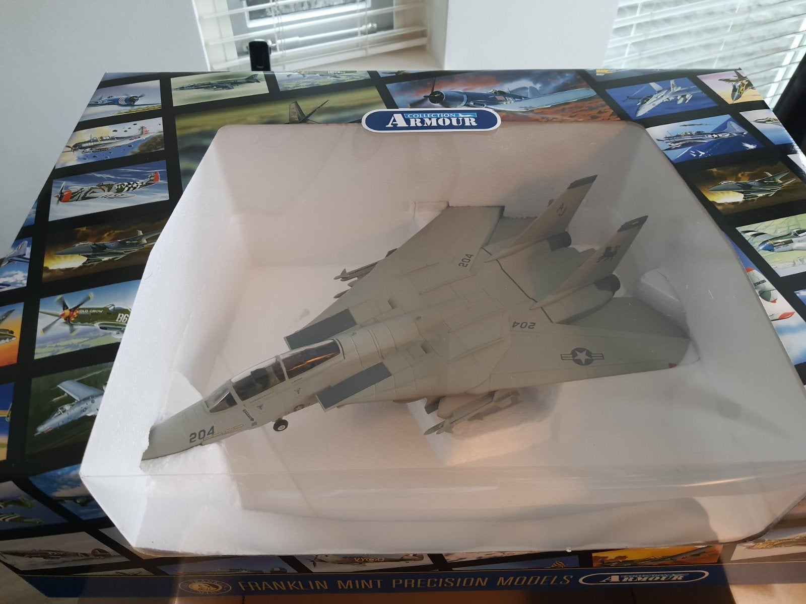 Franklin Mint Armour F-14 Tomcat 1:48 - Nieuw in doos, Hobby en Vrije tijd, Nieuw, Groter dan 1:72, Vliegtuig, Ophalen
