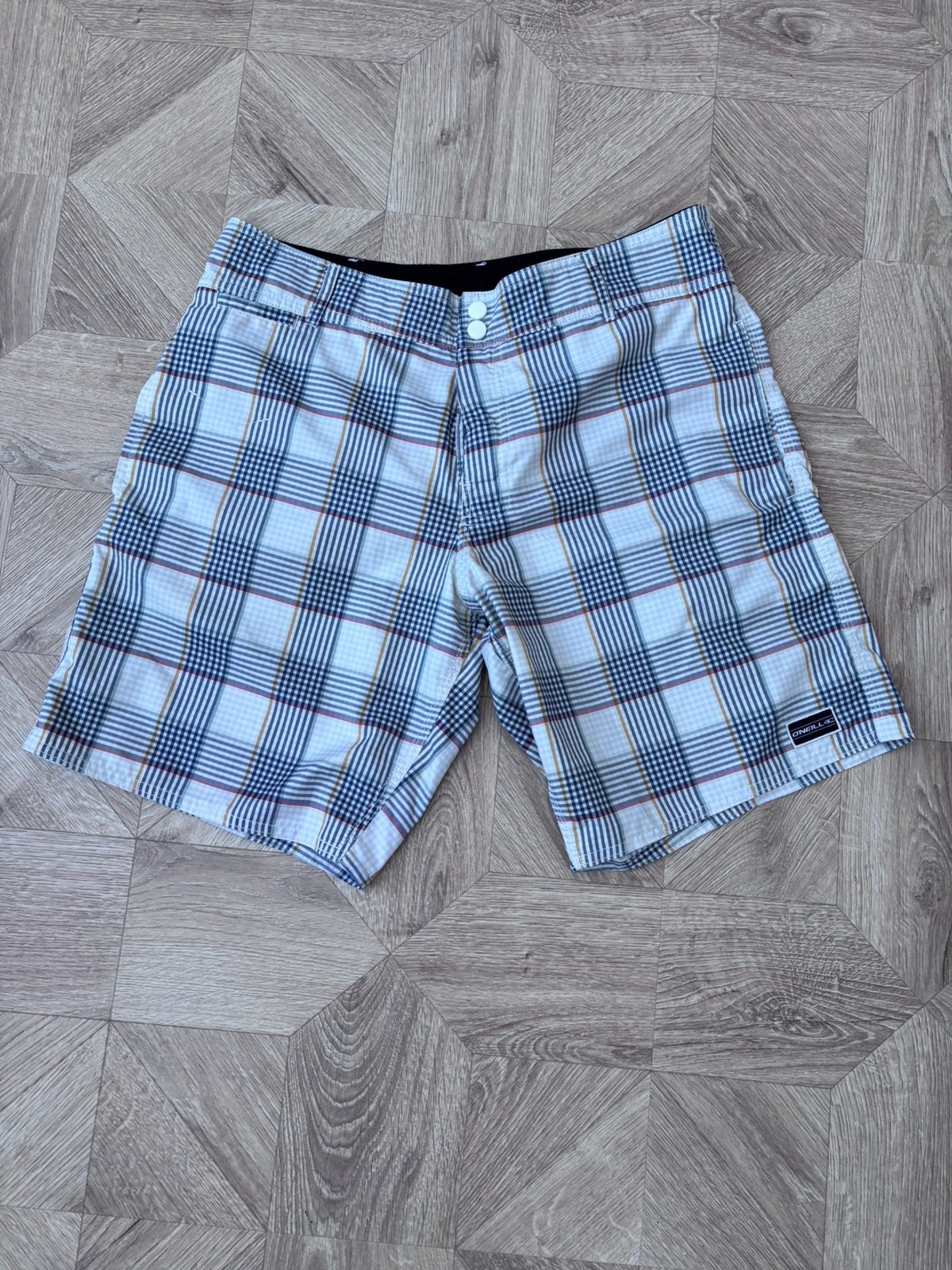 O'Neill geruite zwembroek - Zo goed als nieuw maat 31, Ophalen, Maat 48/50 (M), Meerkleurig, Zwemshort