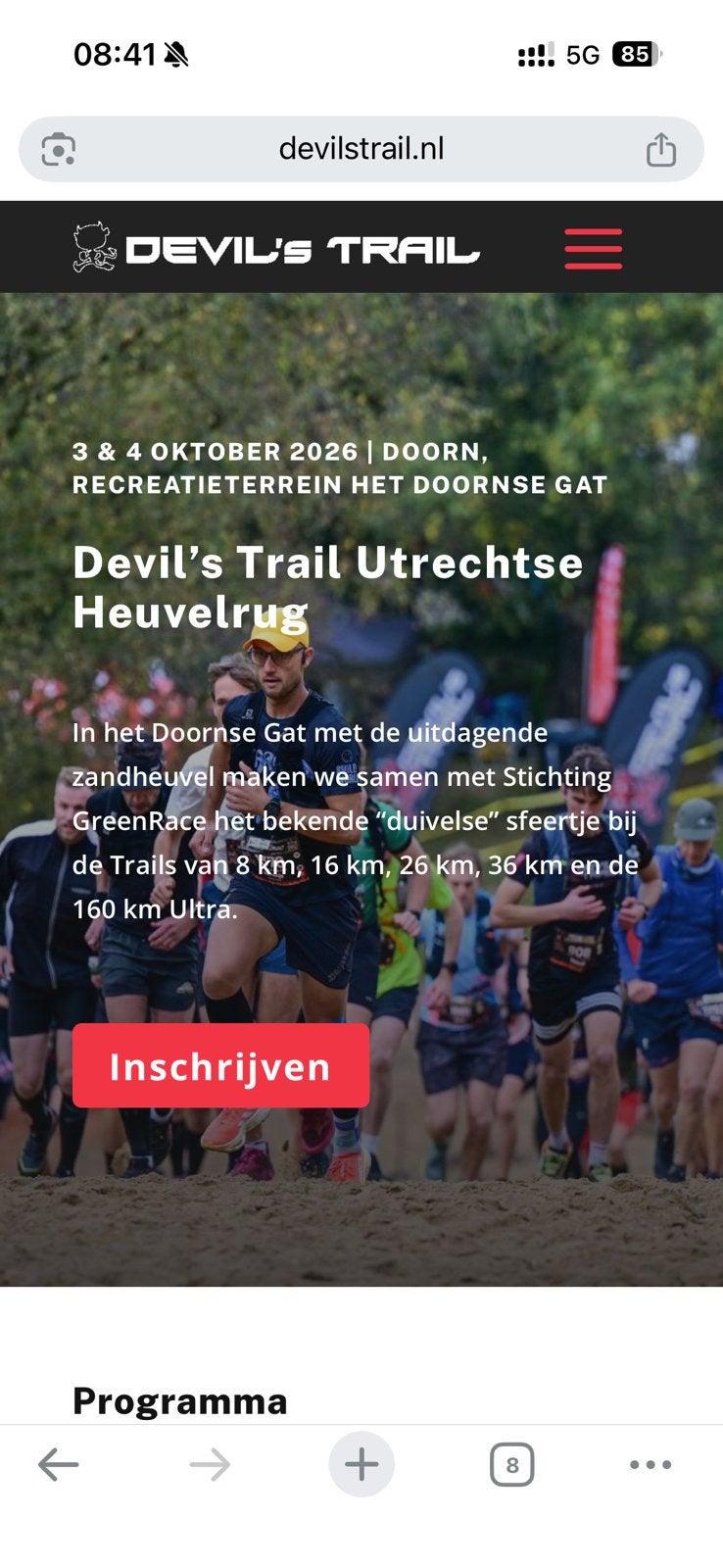 Devils trail Startbewijs 26km, Tickets en Kaartjes, Eén persoon, Ticket of Toegangskaart