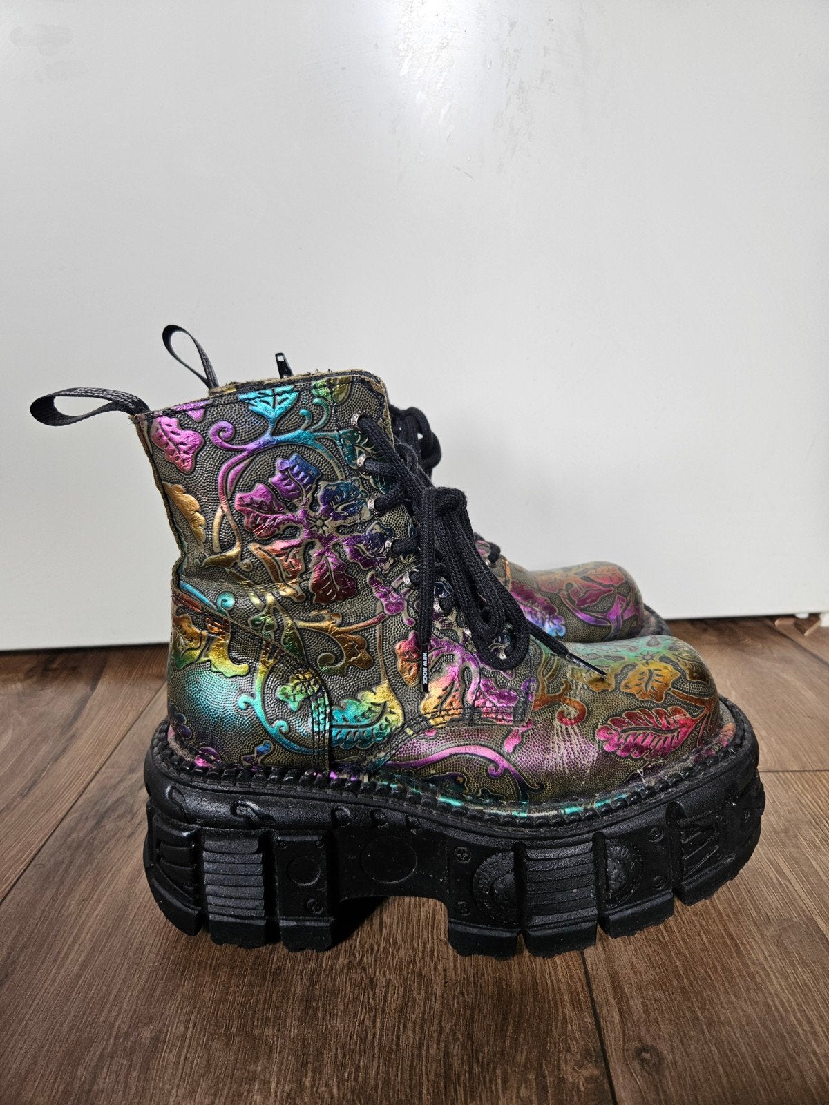 New Rock laarzen met kleurrijk patroon, Kleding | Dames, Schoenen, Overige kleuren, New Rock, Lage of Enkellaarzen, Ophalen of Verzenden