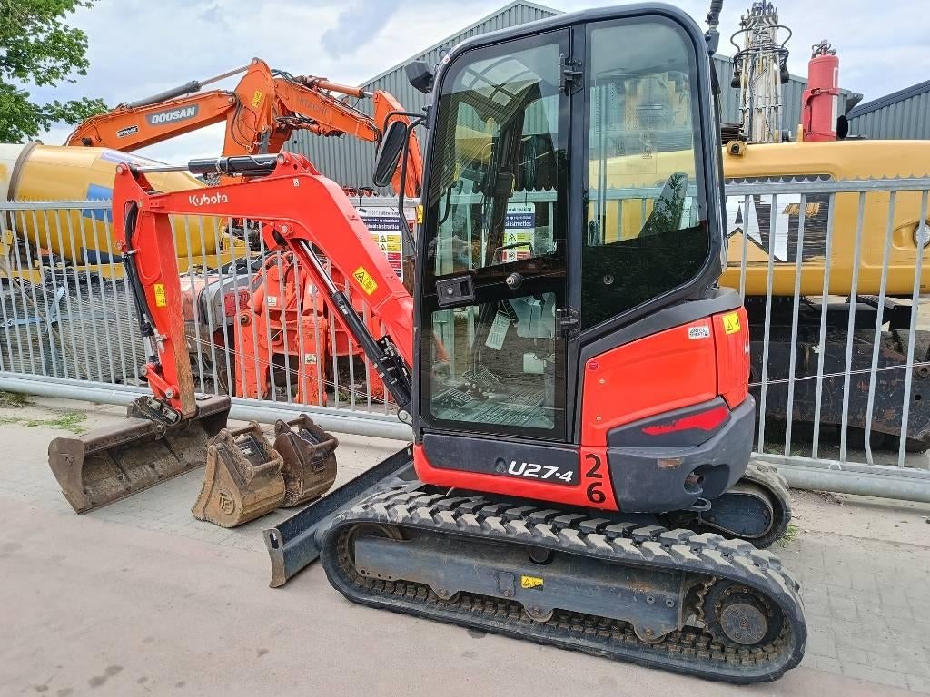 Kubota U 27-4 minigraver mini excavator 2,7 ton ce bagger, Zakelijke goederen, Machines en Bouw | Kranen en Graafmachines, Graafmachine