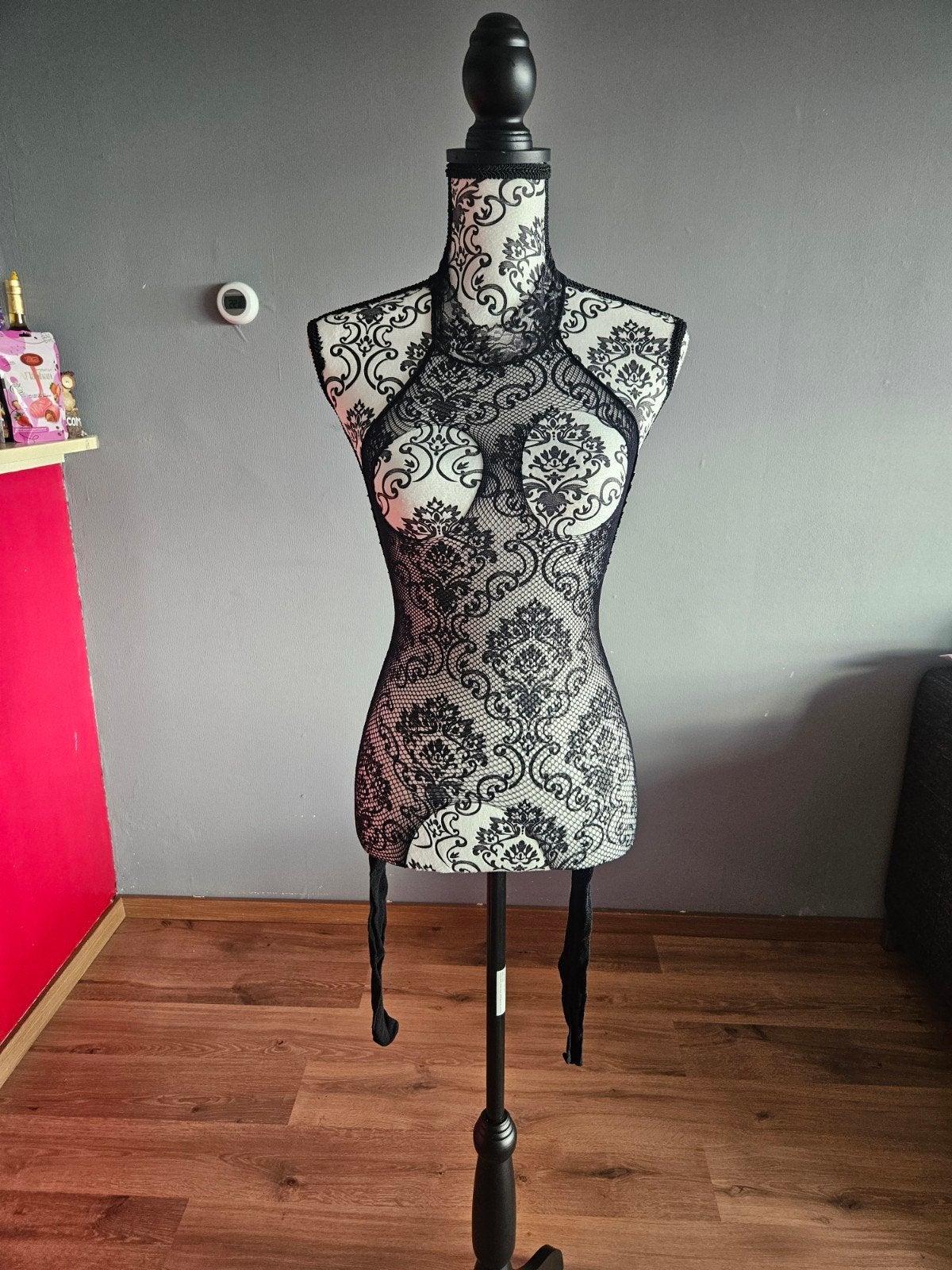 Zwarte Fishnet Bodystocking - Open Cups & Kruis, Kleding | Dames, Ophalen of Verzenden