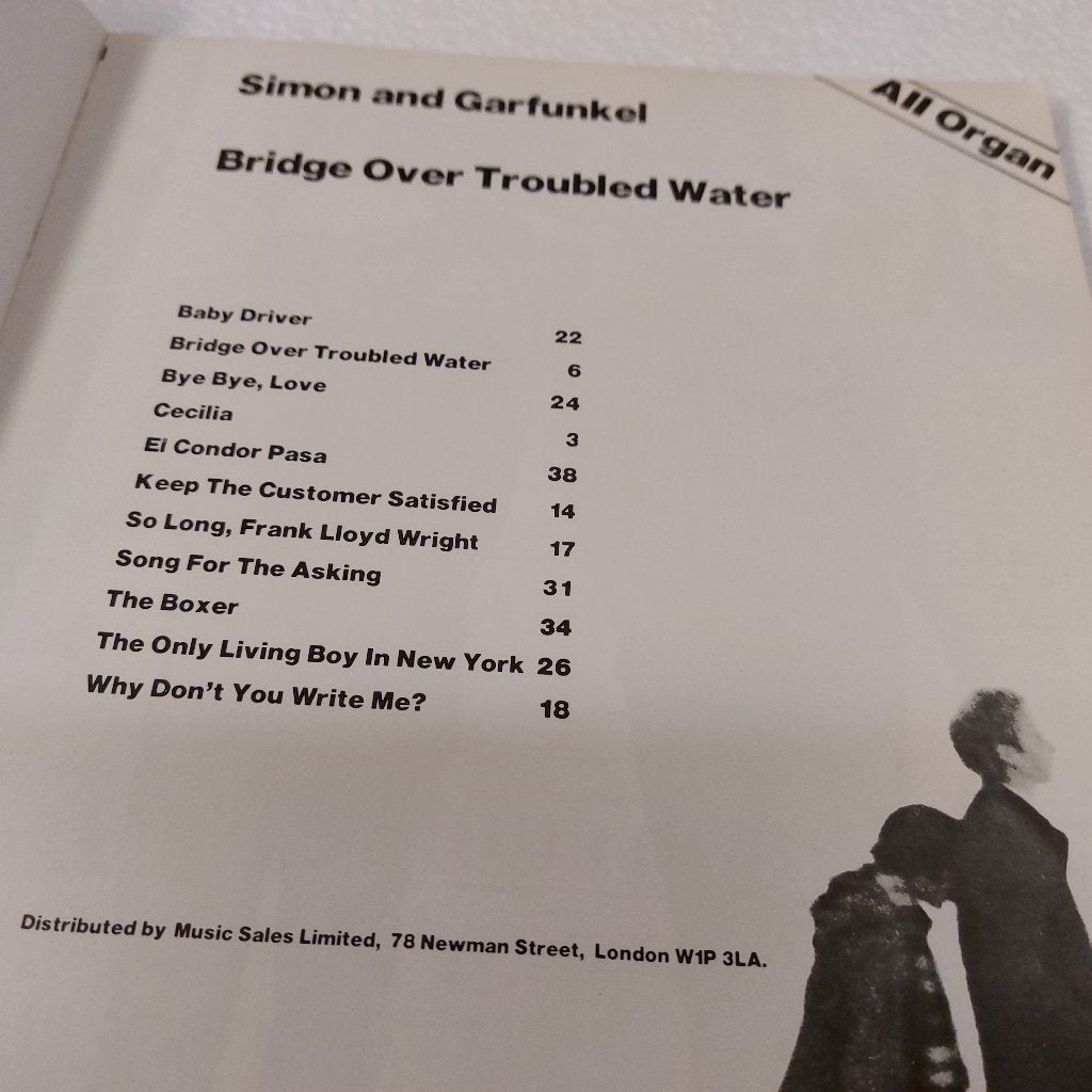 Simon & Garfunkel BLADMUZIEK Bridge Over Troubled Water, Gebruikt, Verzenden, Simon and Garfunkel, NvT