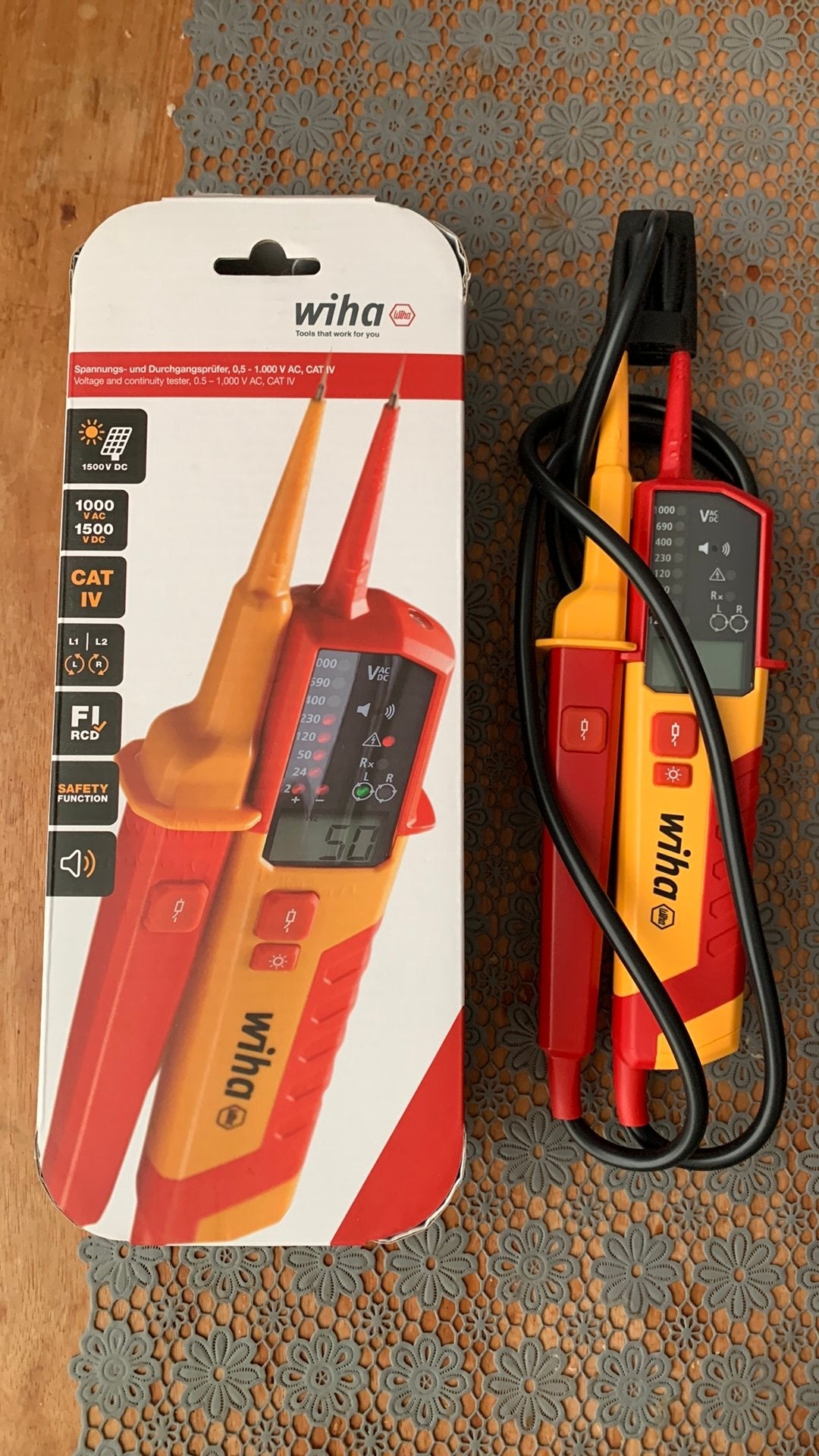Nieuwe Wiha duspol spannings / continuiteits meter, Doe-het-zelf en Verbouw, Meetapparatuur, Ophalen of Verzenden, Nieuw, Elektriciteit