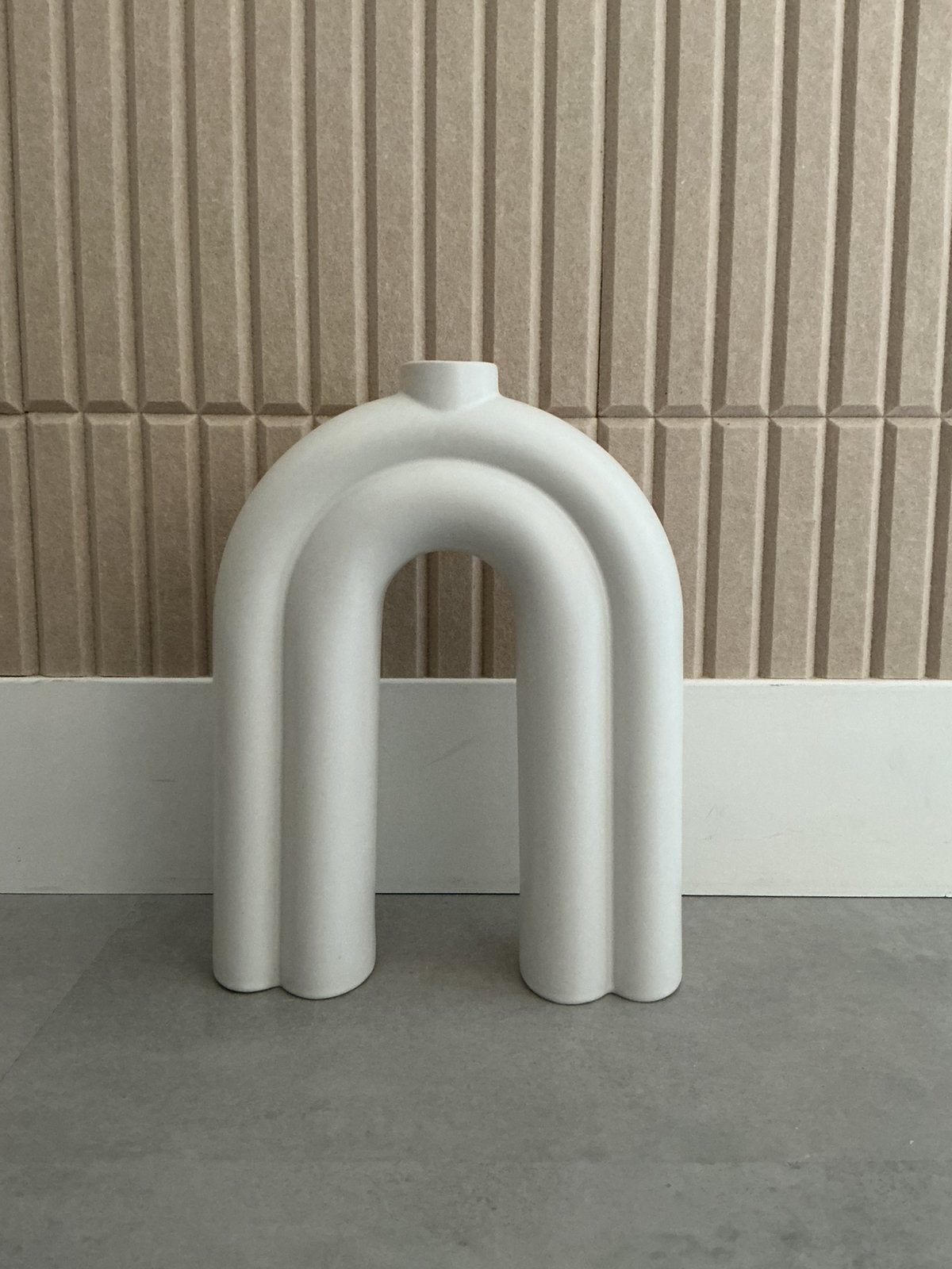 Witte vaas h&m Home, Ophalen of Verzenden, Zo goed als nieuw, Wit