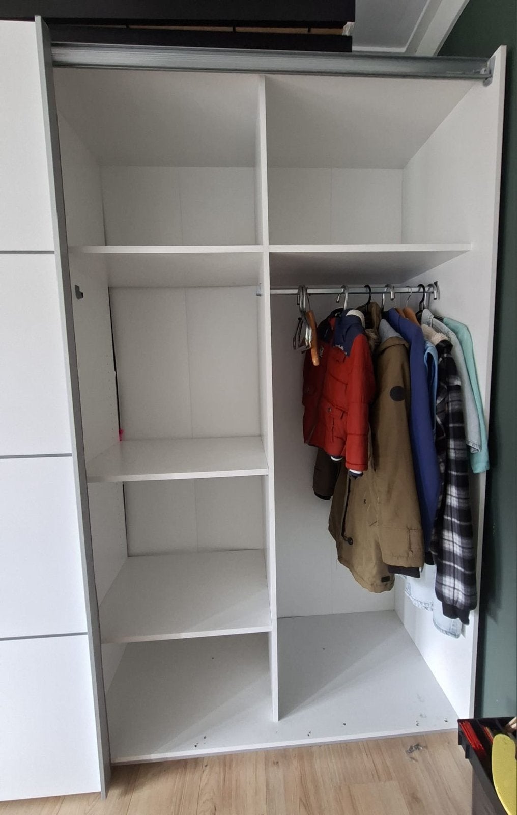 Schuifdeurkast 2 deurs - Zo goed als nieuw, Huis en Inrichting, Ophalen, 200 cm of meer, Zo goed als nieuw, Met deur(en)