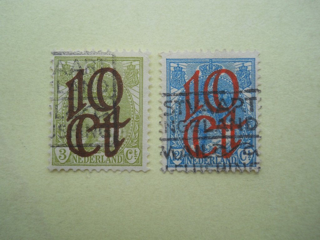 Nederland 1923 Opruimingsuitgifte Nvph.116+118 gestempeld, Postzegels en Munten, Postzegels | Nederland, Ophalen of Verzenden