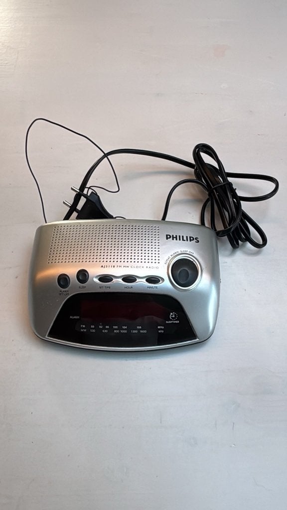 Vintage Philips Wekkerradio 12 x 18 x 4 cm in perfecte staat, Ophalen of Verzenden, Zo goed als nieuw, Overige typen