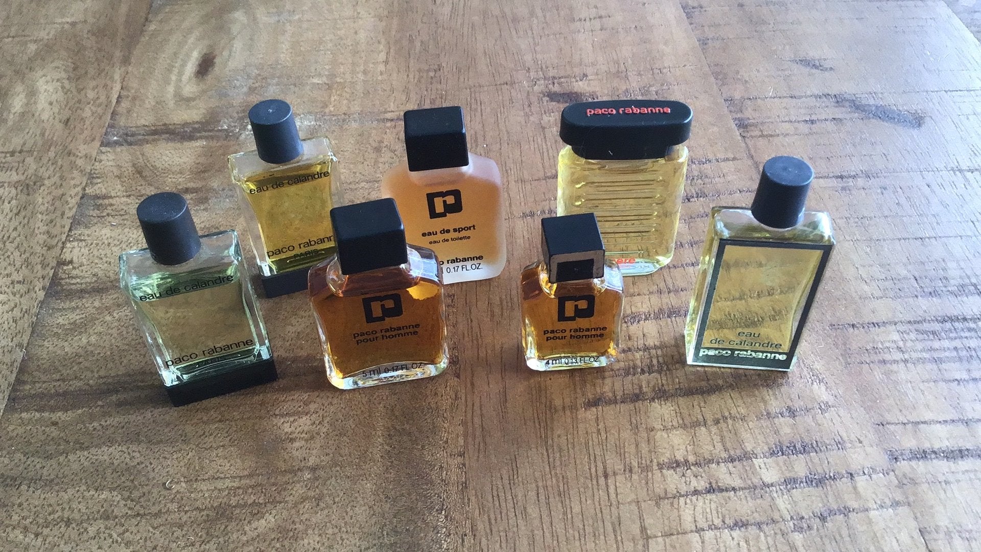 7 heren miniaturen Paco Rabanne, Ophalen of Verzenden, Nieuw, Miniatuur