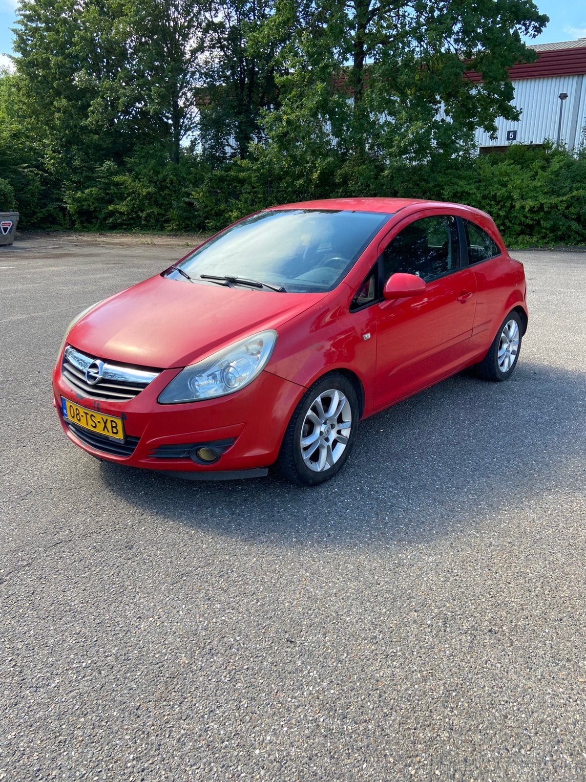 Opel Corsa 1.2 16V 3D WR 2007 Rood, Auto's, Opel, Voorwielaandrijving, 450 kg, 40 €/maand, 4 cilinders