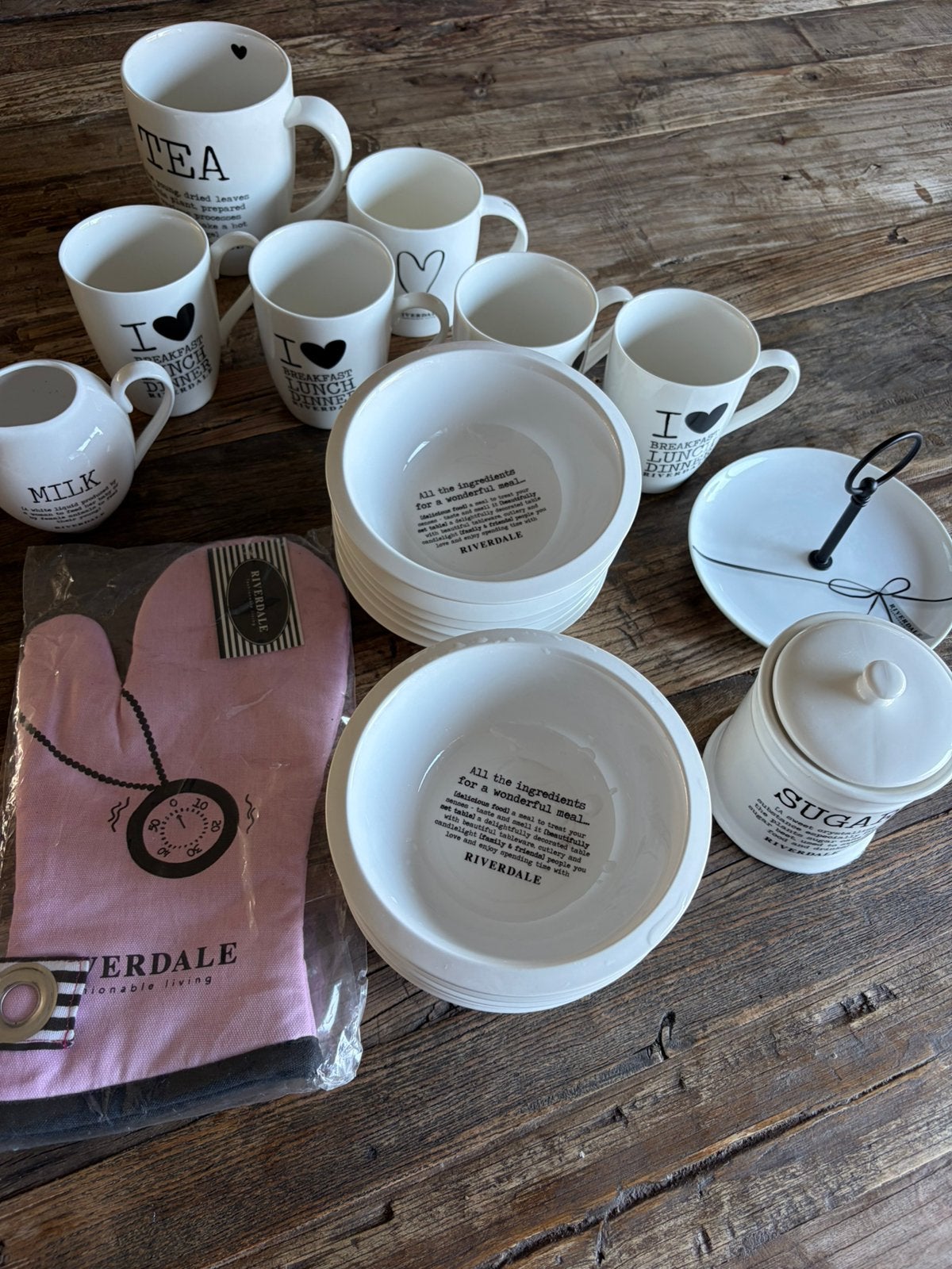 Set Riverdale servies, Ophalen of Verzenden