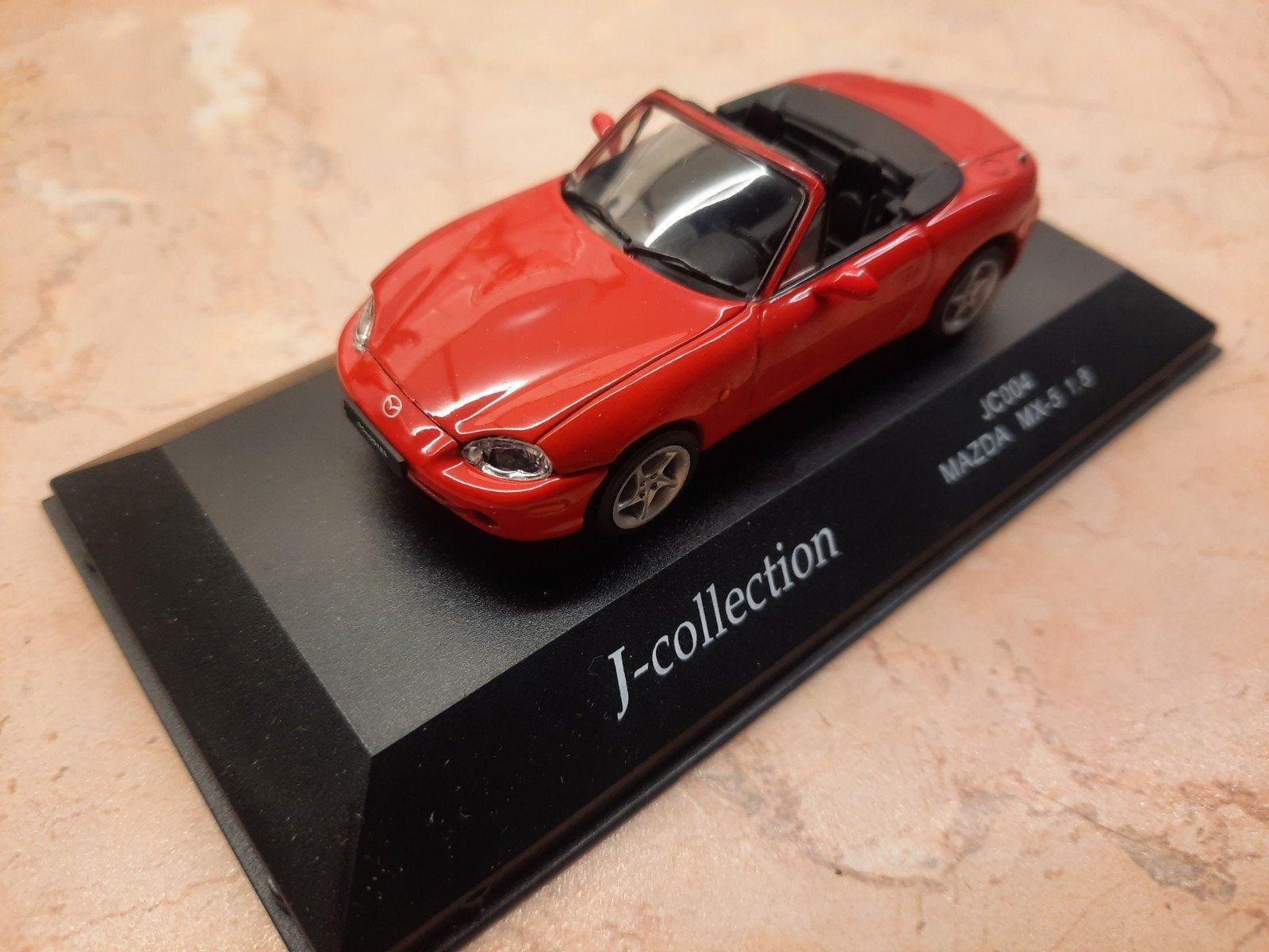 J-Collection Mazda MX-5 NB Roadster 1.8 Rood 1:43, Ophalen of Verzenden, Nieuw, Auto, Overige merken