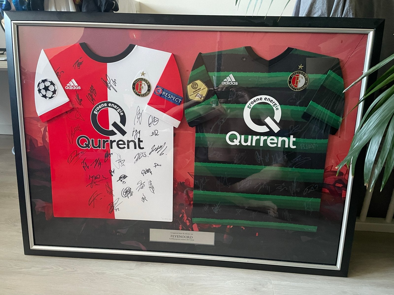 Feyenoord 2017-2018 CL & Eredivisie shirts gesigneerd, Ophalen of Verzenden, Nieuw, Feyenoord, Shirt
