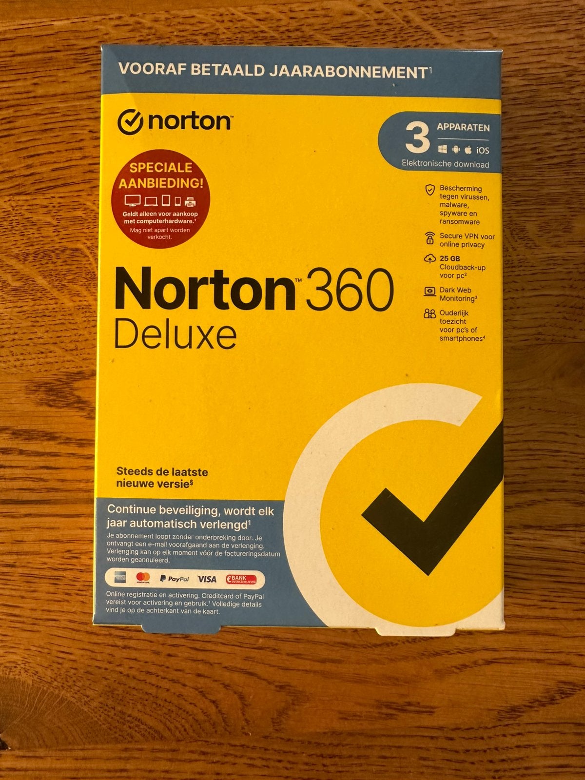 Titel: Norton 360 Deluxe –Antivirus & VPN beveiliging –Nieuw, Computers en Software, Antivirus- en Beveiligingssoftware, Ophalen of Verzenden