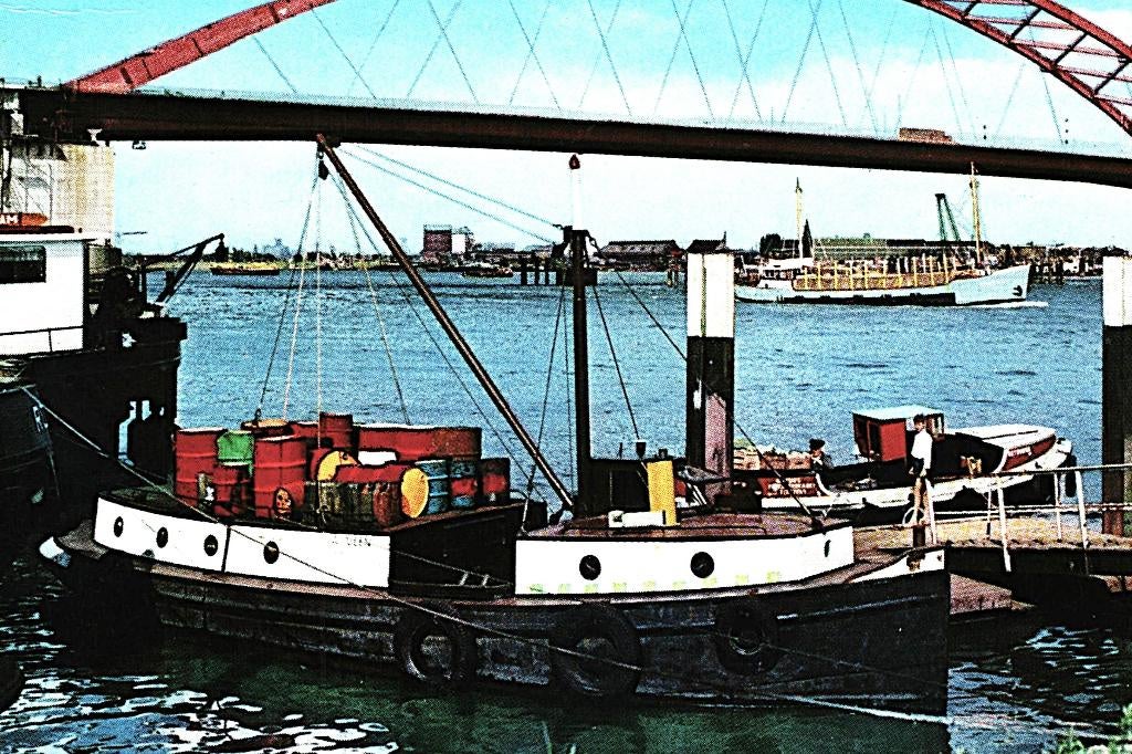 914244 Rotterdam Van Brienenoordbrug 1969 Gelopen met zegel, Ophalen of Verzenden, 1960 tot 1980, Gelopen, Zuid-Holland
