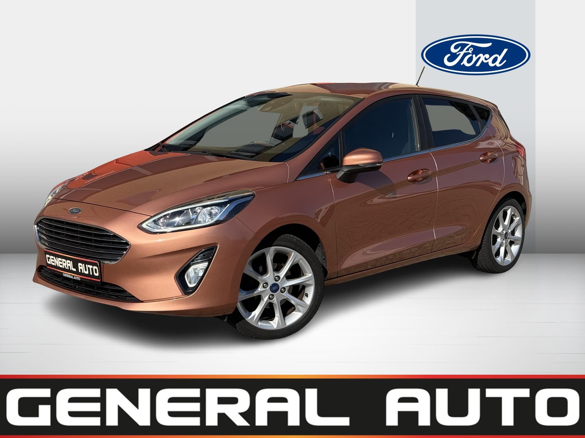 Ford Fiesta 1.1 EcoBoost Titanium Rose Gold,LED, Navi, CarPl, Voorwielaandrijving, Gebruikt, Overige kleuren, 23 km/l