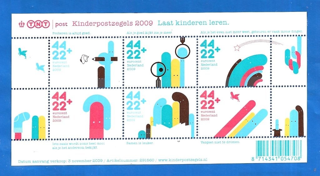 Kinderpostzegels 2009 - Laat Kinderen Leren NVPH 2683, Postzegels en Munten, Postzegels | Nederland, Verzenden, Na 1940, Postfris