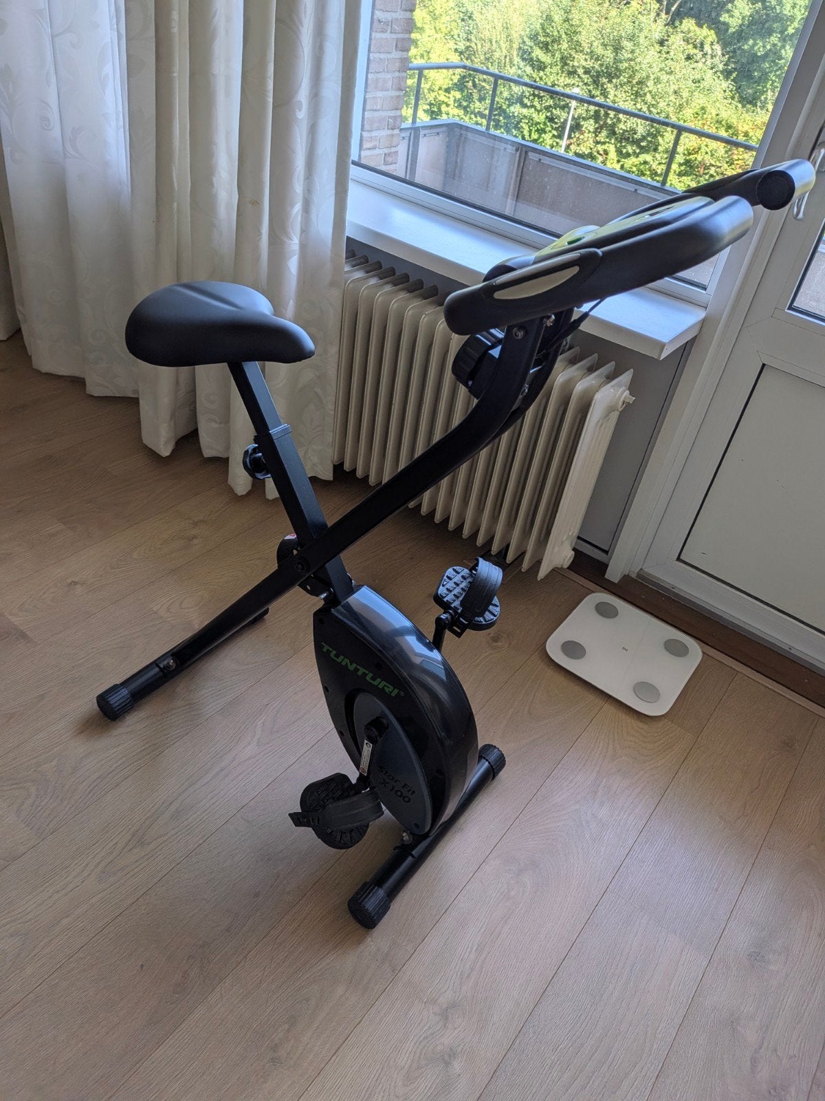 Tunturi Star Fit X100 compact hometrainer, Ophalen, Zo goed als nieuw, Metaal, Benen