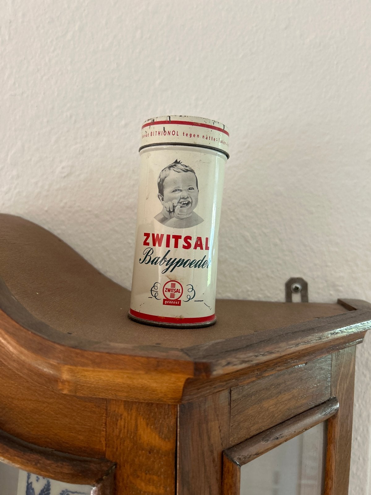 Vintage Zwitsal Babypoeder Bus/ blik - 1950/ 1960, Ophalen of Verzenden, Gebruikt