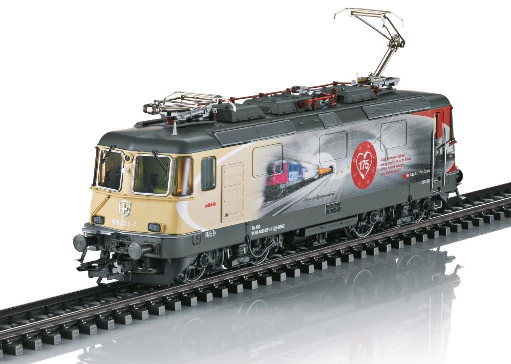 Märklin 37875 – SBB Re 420 "175 Jaar Zwitserse Spoorwegen", Ophalen, Wisselstroom, Locomotief, Nieuw