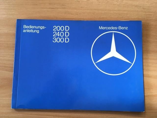 Handleiding/Instructieboekje Mercedes   W123  200D-240D-300D, Ophalen of Verzenden