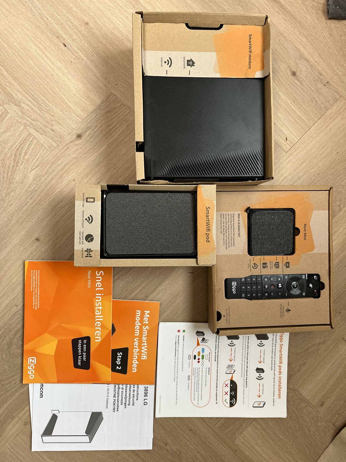Ziggo SmartWifi Modem, Pod & Next Mini (TV Box), Ophalen of Verzenden, Nieuw