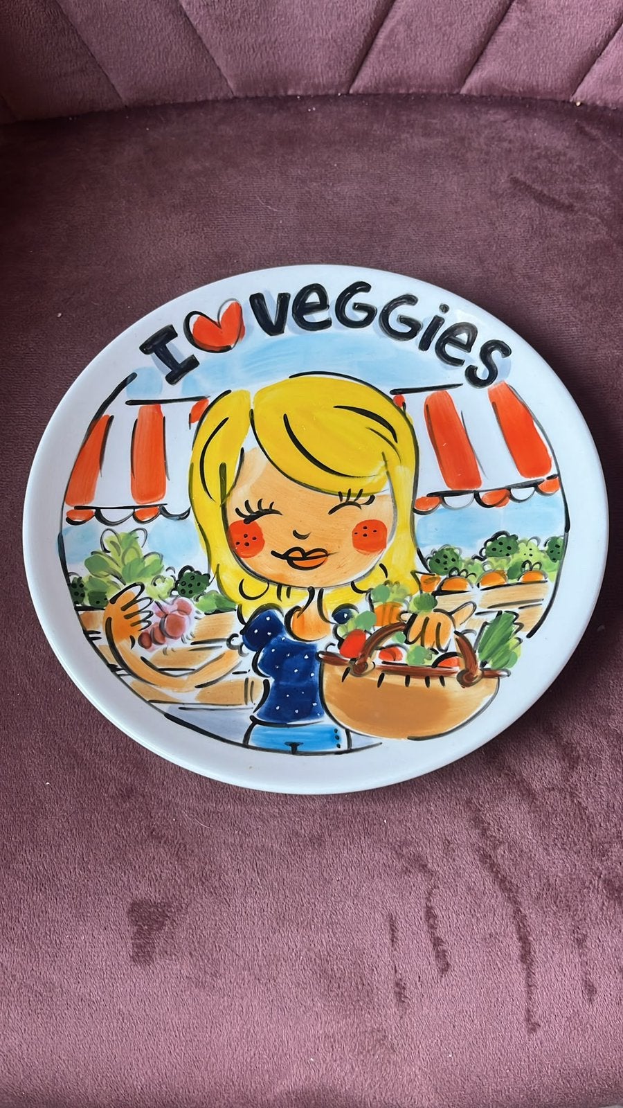 Blond Amsterdam LE Handwerk I <3 veggies, Ophalen of Verzenden, Zo goed als nieuw, Aardewerk, Bord(en)
