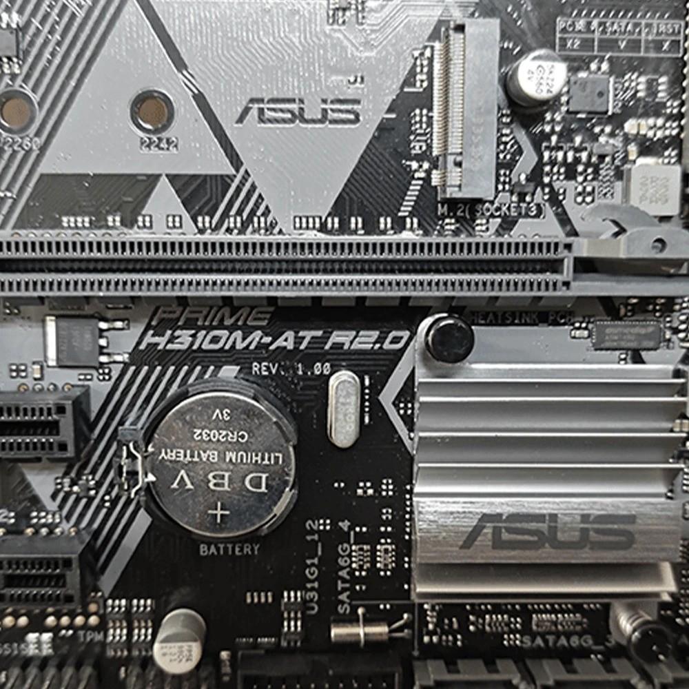 ASUS PRIME H310M-AT R2.0 Moederbord met Socket LGA 1151, Ophalen of Verzenden, Gebruikt, DDR4