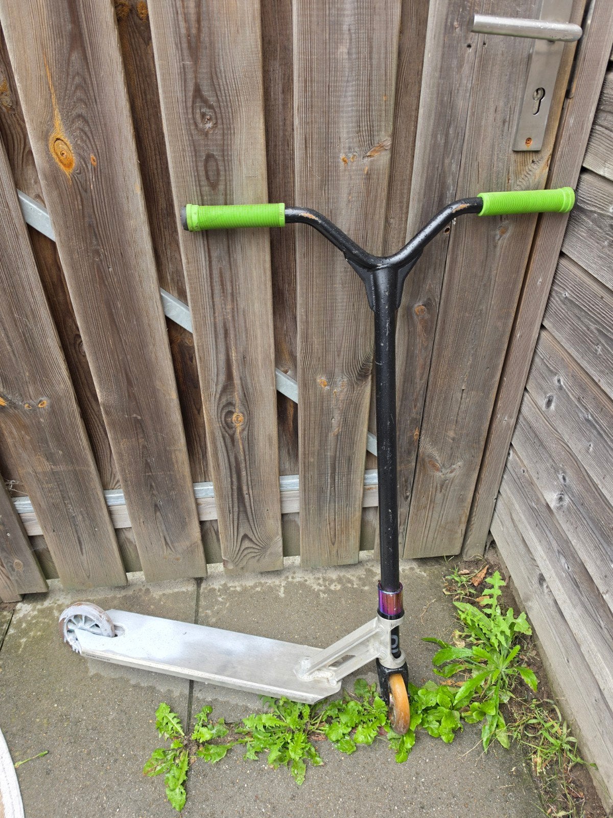 Stuntstep met groene handvatten, Ophalen of Verzenden