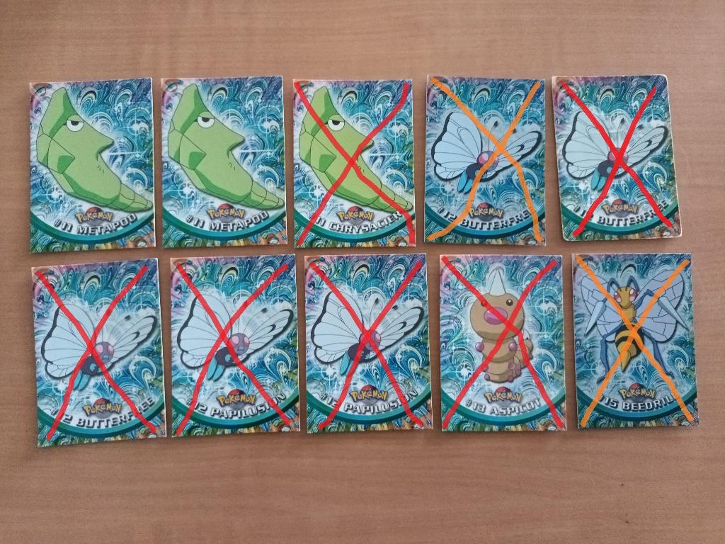 Pokémon Topps (nummer #1 tot en met #40) 1999, Ophalen of Verzenden, Zo goed als nieuw, Meerdere kaarten