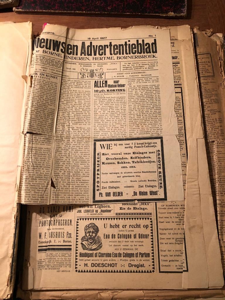 Nieuws- en Advertentieblad voor Borne, Bornerbroek, Hertme, Verzenden, Gelezen