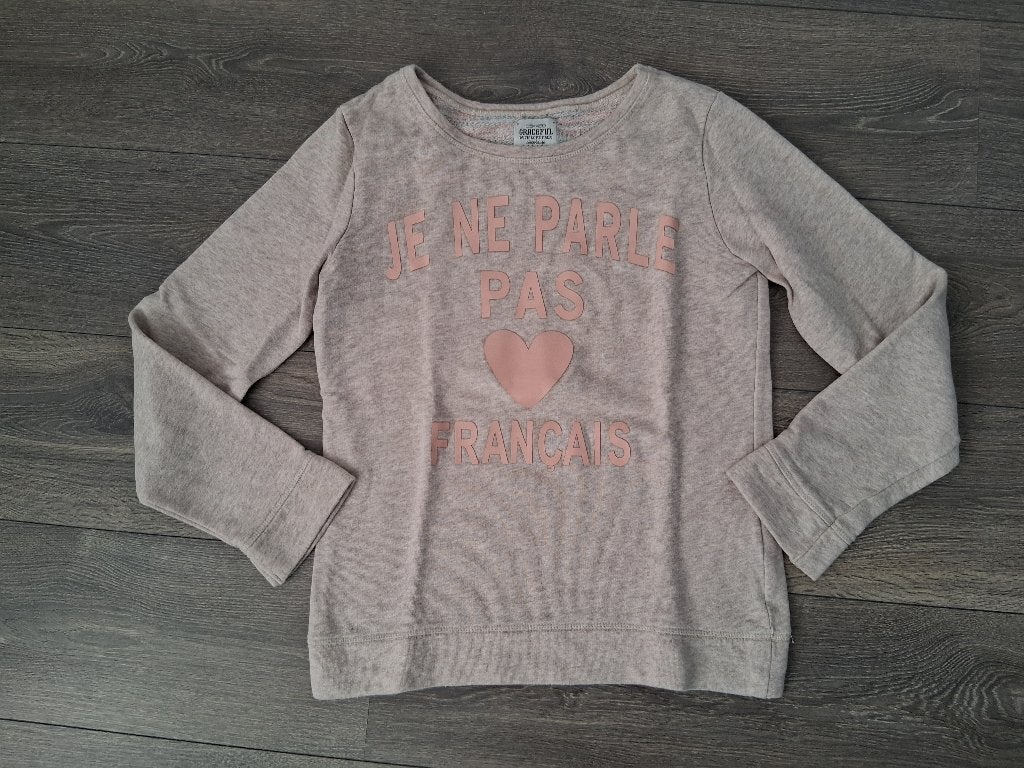 Trui met Franse tekst maat XS, Ophalen of Verzenden, Gedragen, Maat 34 (XS) of kleiner