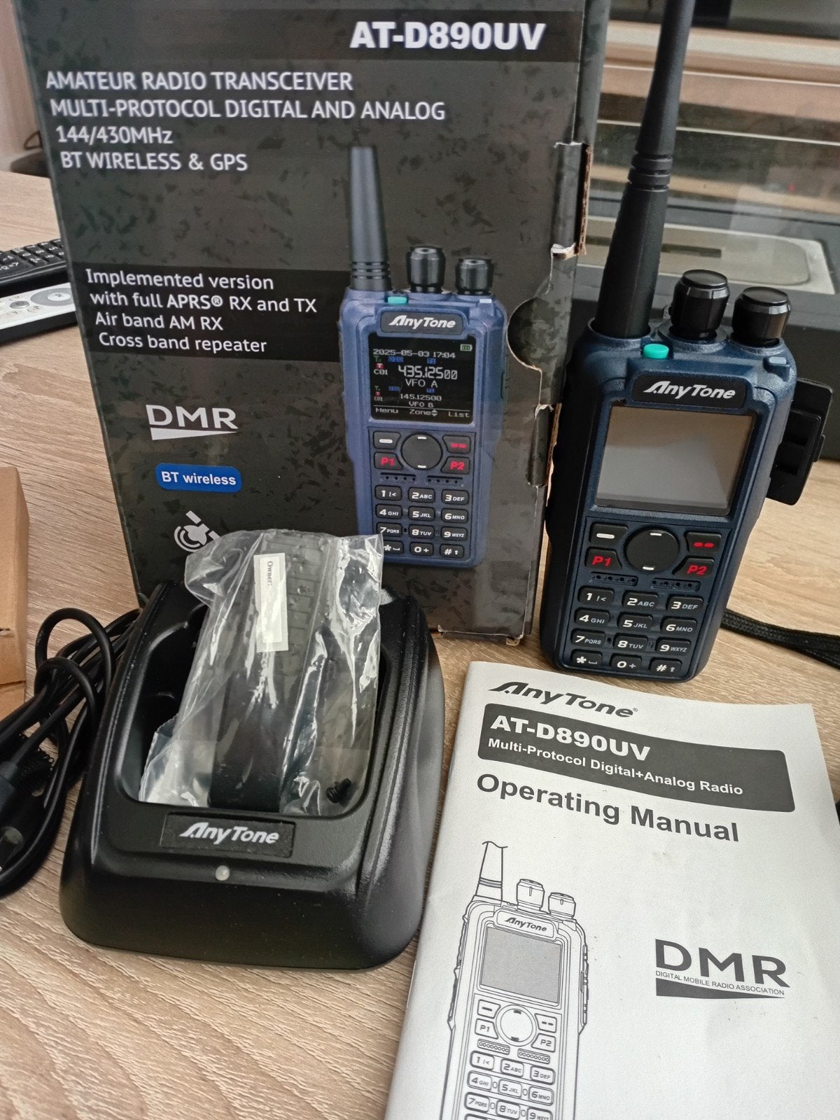 AnyTone AT-D890UV DMR Portofoon - Zo goed als nieuw, Ophalen of Verzenden, Zo goed als nieuw