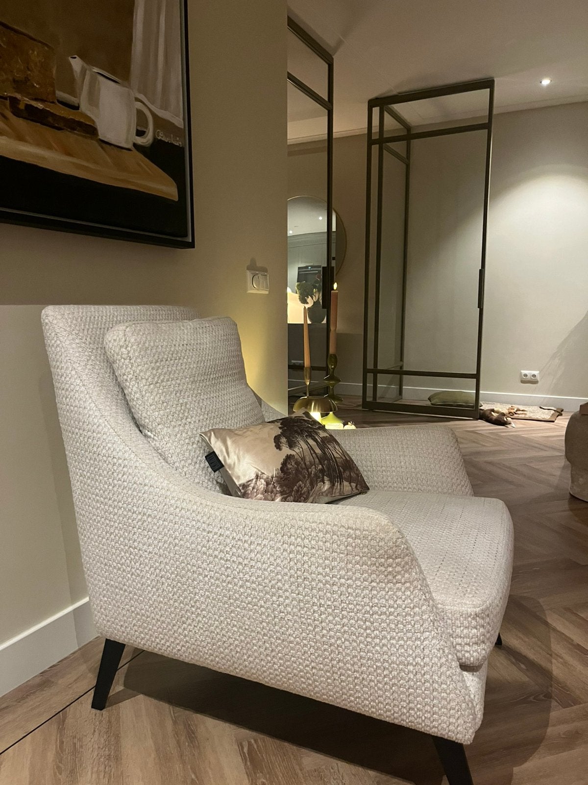 Baan Fauteuil Contour, Ophalen, Gebruikt, Stof, Hotel  chic