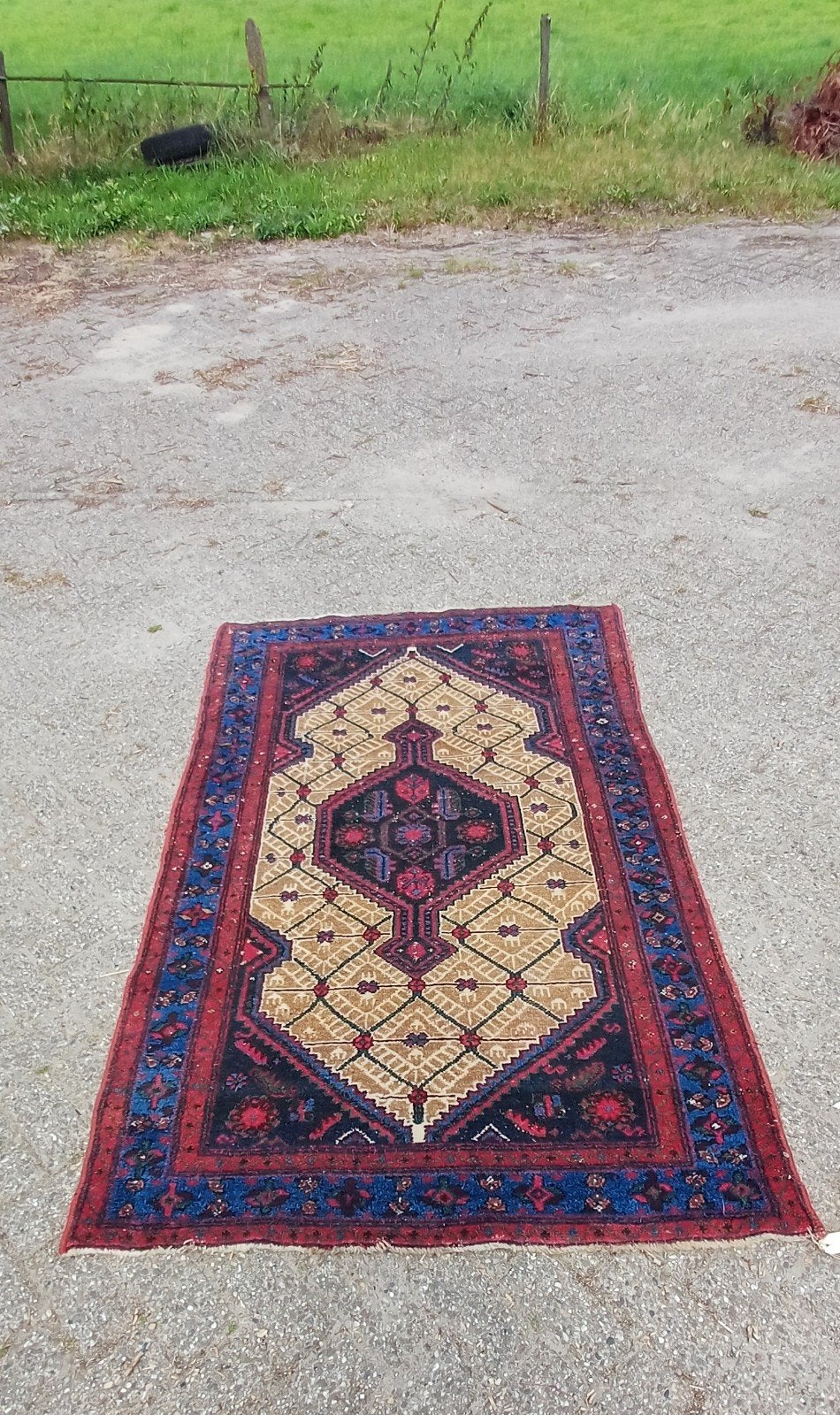 mooi antiek vintage perzisch of oosters tapijt 125 cm x 200, Ophalen of Verzenden