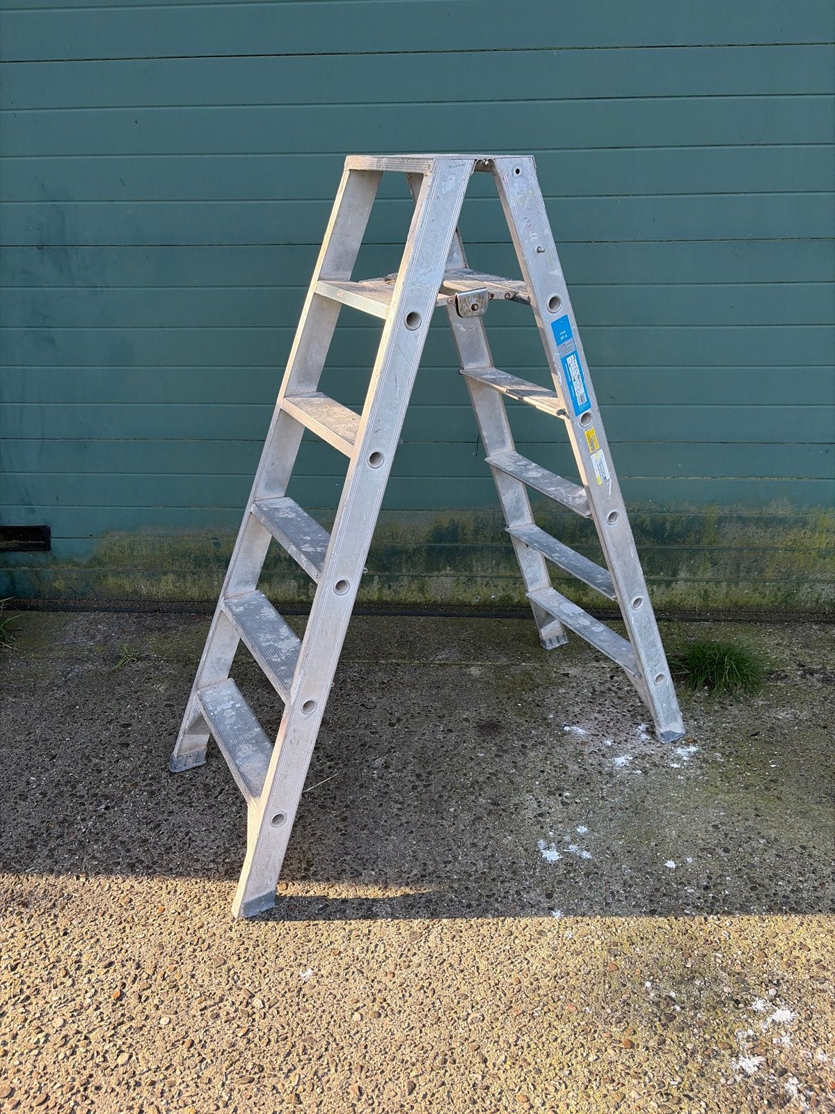 6-treeds dubbel oploopbare trap, Doe-het-zelf en Verbouw, Ladders en Trappen, Gebruikt, Trap, 2 tot 4 meter, Ophalen