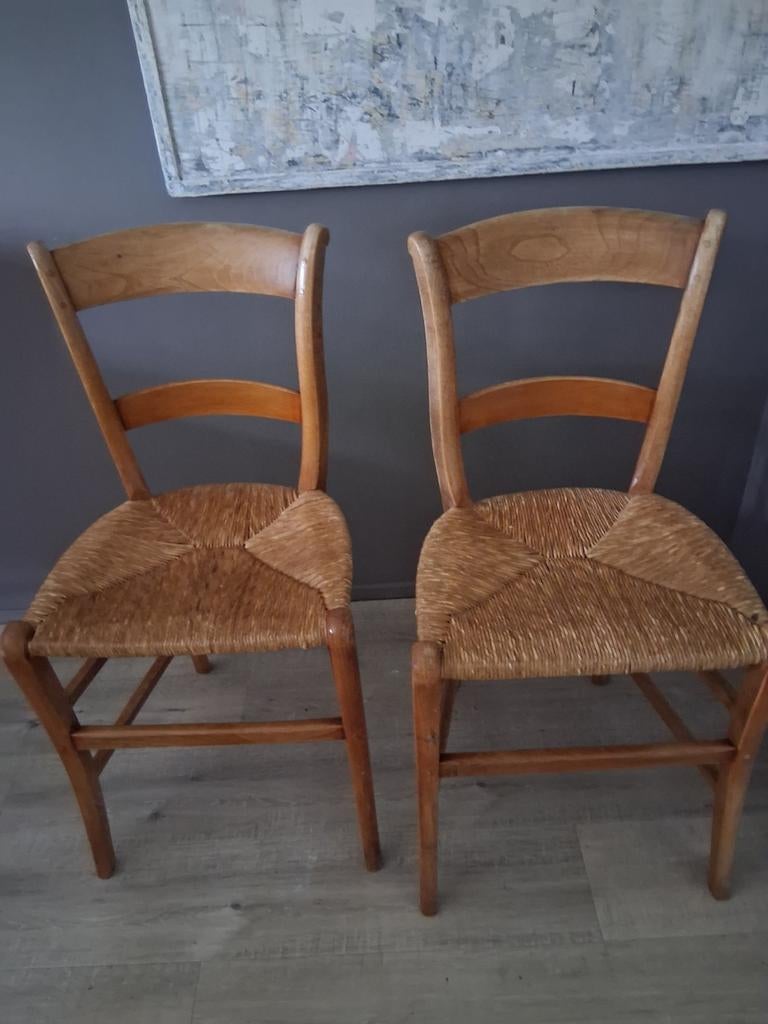 Eettafel stoelen  landelijk  brocante, Antiek en Kunst, Antiek | Meubels | Stoelen en Banken, Ophalen